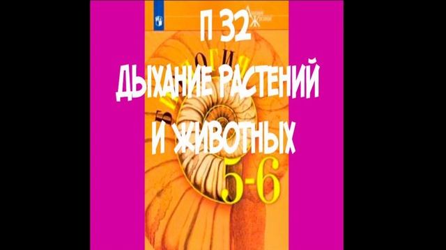 П 32 ДЫХАНИЕ РАСТЕНИЙ И ЖИВОТНЫХ / КАК ДЫШАТ РАСТЕНИЯ / КАК ДЫШАТ ЖИВОТНЫЕ / 5-6 КЛАСС смотреть онлайн