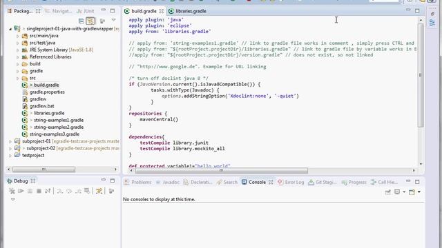EGradle 1.1.3 - Hyperlinking inside Editor to other gradle files смотреть онлайн