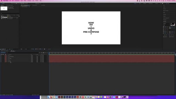 Adobe After Effects – Un-Pre-Compose (Best Option)