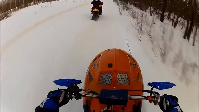 Ride trail with snow hawk 503f and 550f смотреть онлайн
