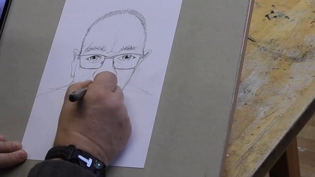 Jan's Art - Sketching a BW Caricature смотреть онлайн