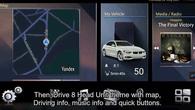 BMW IDrive Theme For Car Launcher Pro