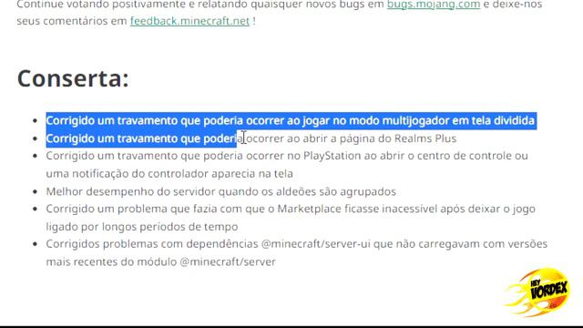 MINECRAFT 1.20.31 - SAIU! NOVA ATUALIZAÇÃO DE CORREÇÃO PARA A BEDROCK! смотреть онлайн
