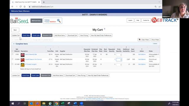WebTrack Training Session #2 - How to Place Seed and Plant Orders смотреть онлайн
