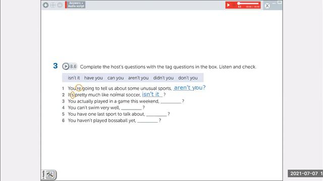 TAG QUESTIONS- LEVEL 8 смотреть онлайн
