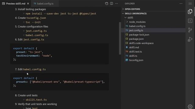 TypeScript Editor Power User 1 - Skill 5 - Unit Tests смотреть онлайн