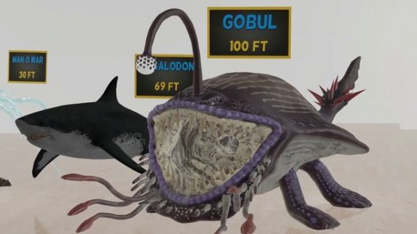 Sea Monsters | Size Comparison 3D