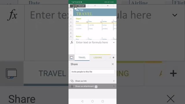 How To Share Any Microsoft Excel Document With Bluetooth From Your Phone App смотреть онлайн