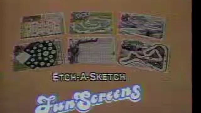 80's Ads: Etch-a-Sketch Funscreens from Ohio Art cut смотреть онлайн