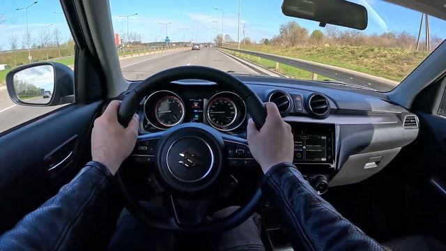 2023 Suzuki Swift Hybrid [ GLX 1.2 89hp 4wd ] POV Test Drive On Motorway & Town