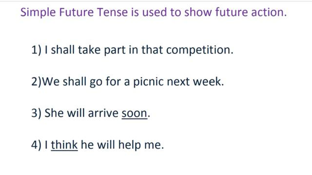 Simple Future Tense смотреть онлайн