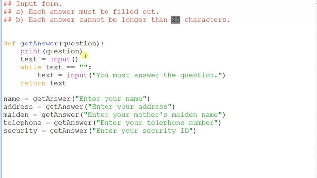 COMP1 - Robustness #6 - presence check / length check смотреть онлайн