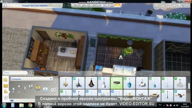 Постройка РОЖДЕСТВЕНСКОЙ ЯРМАРКИ в TheSims4 смотреть онлайн