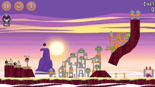 Angry Birds Classic Mighty League Test Levels But with OP Shockwave Bomb All levels смотреть онлайн