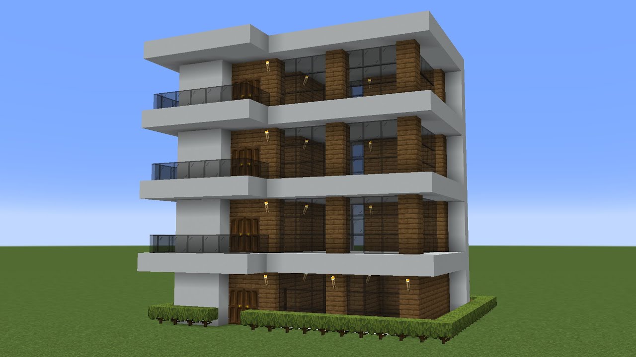 Майнкрафт - Как построить многоквартирный дом. Minecraft смотреть онлайн