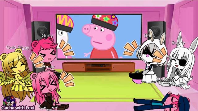 |Gacha Club| ? George Cena | Gold Piggy, Bess & Gurty! Peppa Roblox Piggy Funny Animation Meme Reac смотреть онлайн