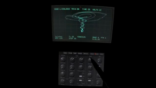 Twister : KORG DSN-12 Lissajous curve demo ( no music ) смотреть онлайн
