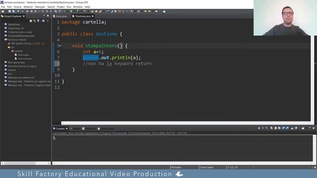 Java Object Oriented: come si dichiarano i metodi - Lezione 11 смотреть онлайн