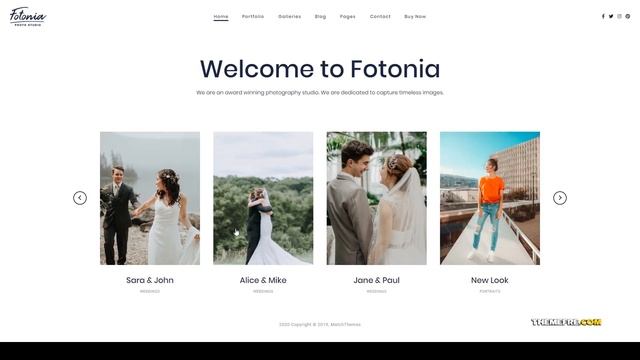 Fotonia - Portfolio Photography Theme for WordPress photographer photo template Kizaki смотреть онлайн