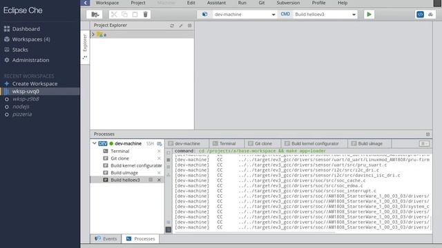 Build EV3RT with Eclipse/Che (6/6 - building helloev3) смотреть онлайн