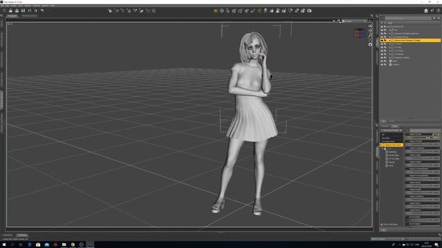 Настройка топового света в Daz Studio 3D смотреть онлайн