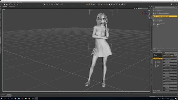 Настройка топового света в Daz Studio 3D