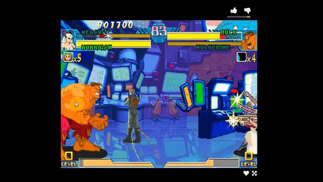 Marvel vs. Capcom - Morrigan - Megaman (Arcade) смотреть онлайн