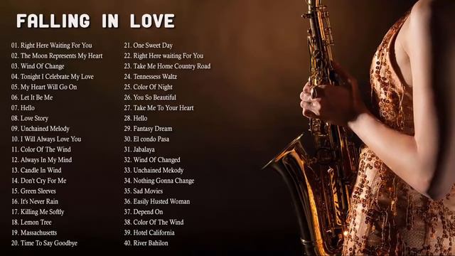 Most Old Beautiful Love Songs 80's 90's ♫ Best Romantic Saxophone Love Songs смотреть онлайн