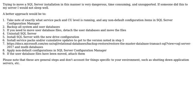 Databases: How to change entire SQL server location from C: program file to another drive? смотреть онлайн