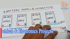 how to ,connection, 12 volt  battery,  series and parallel, 4 battery, 48 volt, 100, ah