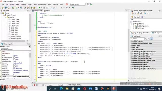 Cara Mengubah Format Angka Jadi Rupiah Di Delphi 2010 (Seperti 2000 jadi 2,000) смотреть онлайн