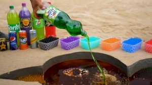 Как приготовить радужных цыплят с Orbeez, фанта, 7up, Monster, кока-кола против ментос