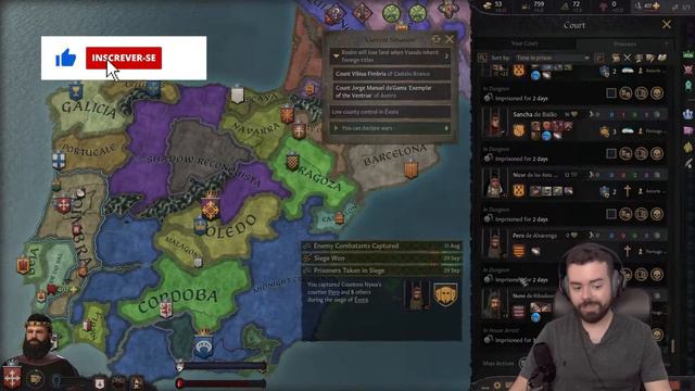 A Reconquista | Crusader Kings III: Princes of Darkness #02 - Gameplay em PT-BR смотреть онлайн
