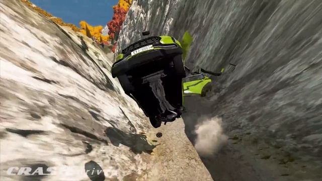Cliff Drops & Crashes #9 - BeamNG Drive | CRASHdriven