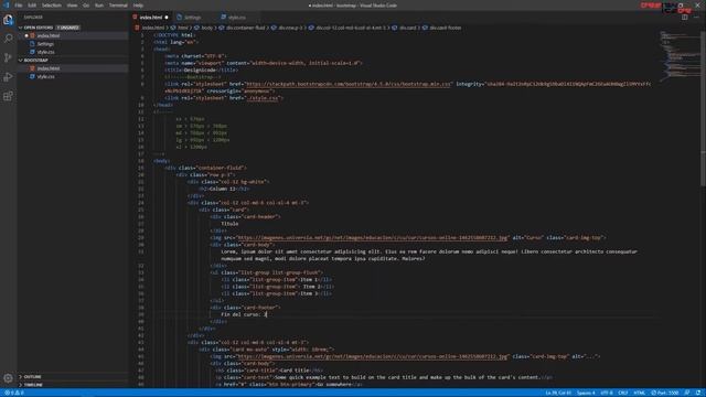 Bootstrap - Como utilizar las tarjetas y mejorar su diseño | Designicode смотреть онлайн