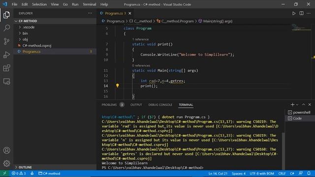 Methods in C# | C# Methods Tutorial | C# Tutorial for Beginners | Learn C# Programming | Simplilear смотреть онлайн