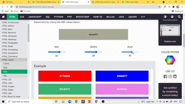 Colors (rgb, rgba, hex, hsl, hsls) in CSS in Hindi - CSS Tutorial смотреть онлайн