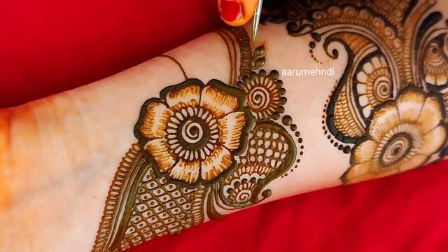 Bangle Mehndi |Latest Front Hand Mehendi |Kada Style Henna Design |Round Patch Mehandi Designs смотреть онлайн