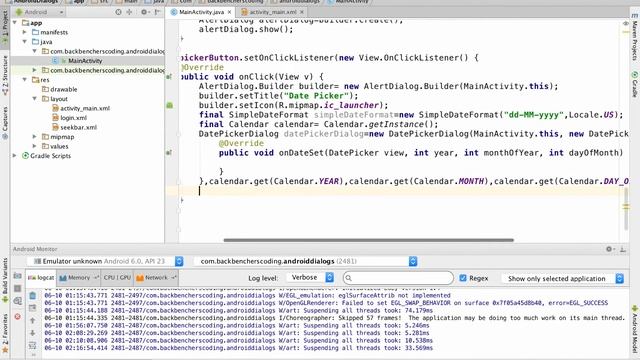 Android Date and Time Picker Dialog смотреть онлайн