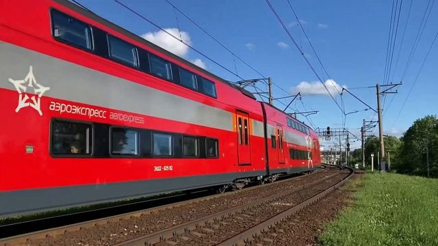 Павелецкое направление. Электропоезда ЭД4М-399 «РЭКС», ЭД4МКМ-0002 и ЭШ2-025 «Аэроэкспресс» смотреть онлайн