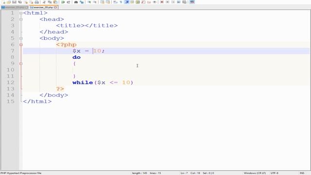 PHP "DO-WHILE" LOOP смотреть онлайн