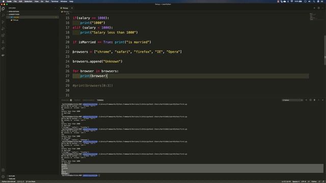 Part 4 - Working with Collections and Iterations in Python for Automation testing смотреть онлайн