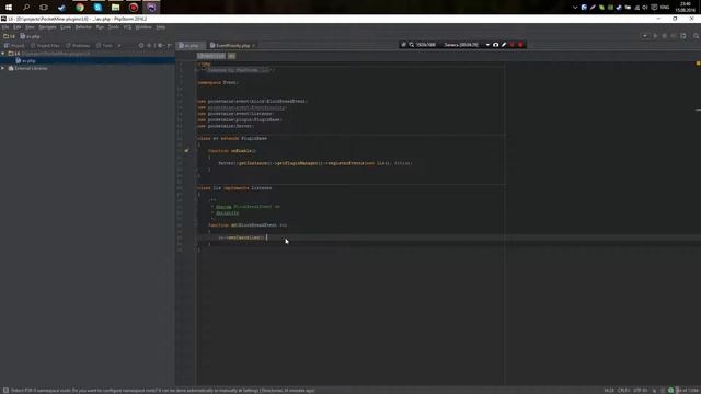 Как создать плагин PocketMine-MP|Genisys. Часть 7: События(Event) смотреть онлайн