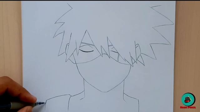 How To Draw Kakashi Hatake | Kakashi Drawing Step By Step Easy | Naruto : Tutorial