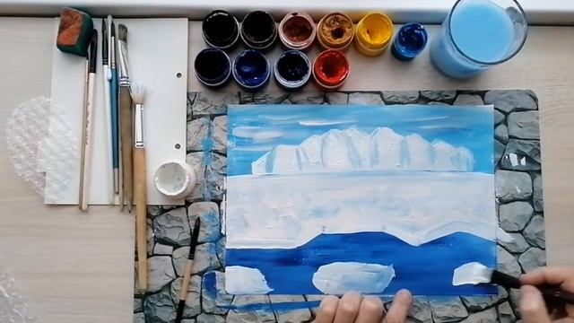 Рисуем Моржа. Арктика. Нетрадиционное рисование. смотреть онлайн