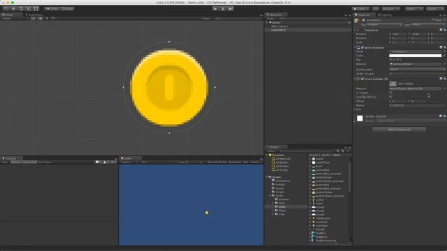 Circle Collider 2D - 2D Game Development With Unity смотреть онлайн
