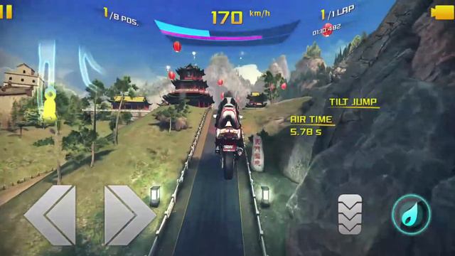Asphalt 8 Motorcycle The Great Wall Game Play