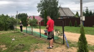 ЗАБОР ИЗ ПЛАСТИКОВОЙ СЕТКИ / как сделать забор своими руками