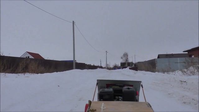 Продолжаем обкатку мотобуксировщика Истем 6,5 смотреть онлайн