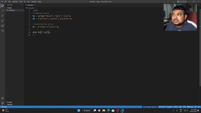 Learn PHP [Part 6, Indexed Array, Associative array, Foreach loop in Hindi] смотреть онлайн